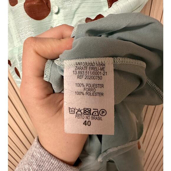 Poema Hit Long Polka Dot Tiered Maxi Dress Size M NWT - Picture 5 of 7